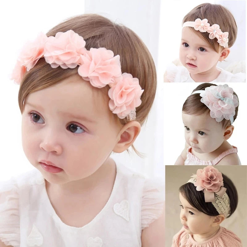 Baby Stirnband Blume Mädchen Bögen Kleinkind Haar Bands für Baby Mädchen Kinder Stirnbänder Turban Neugeborenen Haarband Baby Haar Zubehör