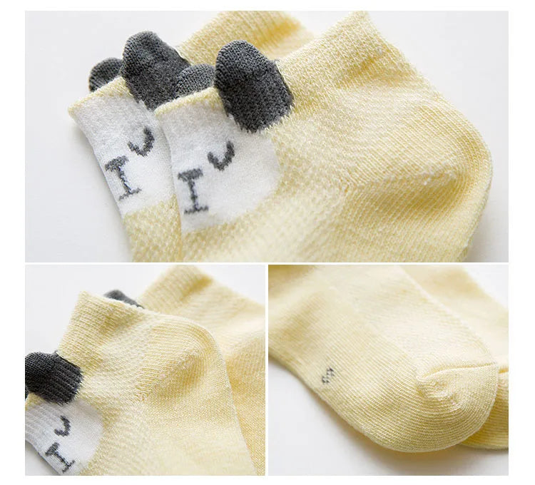 5 Paare Baby-Socken Set – Weiche Baumwolle