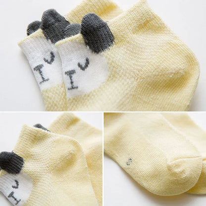 5 Paare Baby-Socken Set – Weiche Baumwolle