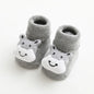 Herbst Winter Baby Mädchen Weiche Baumwolle Terry Boden Socken Neugeborenen 3D Puppe Cartoon Tier Bogen Anti Slip Schuhe für Kleinkind junge Kleidung