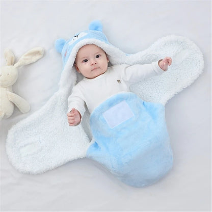 Nette Neugeborene Umschlag Decke Weiche Kapuze Wrapping Handtuch Warme Baby Wrap Tuch Neugeborene Atmungsaktive Quilts Weiche