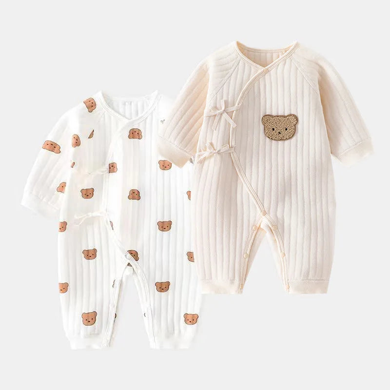 Langarm Baby lässig Overalls Baby Jungen Mädchen Kleinkind Stram pler Baumwolle Bebe Overall Kleidung Outfits weiche einteilige Pyjamas