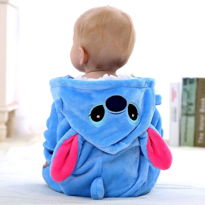 Baby Kigurumi Stich Kuh Einhorn Cartoon Strampler Infant Kinder Tier Overall Mädchen Jungen Cosplay Pyjama Kostüme Für Weihnachten