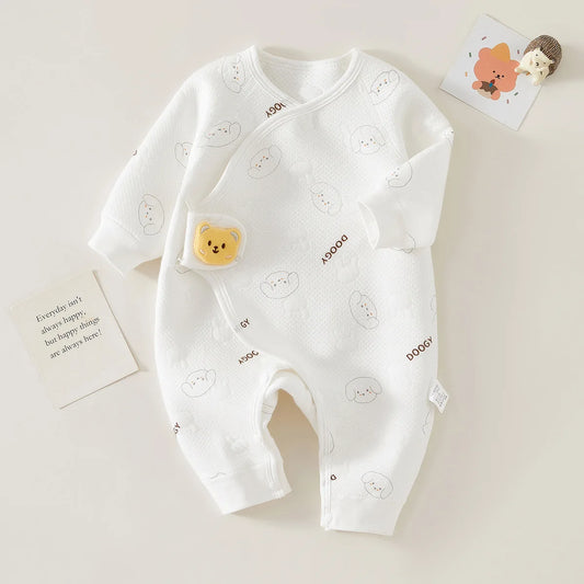 Ayni giell Frühling Herbst 0-6 Monate Baby Stram pler 100% Baumwolle Neugeborene Mädchen Jungen Kleidung von lang sehenden Baby kleidung