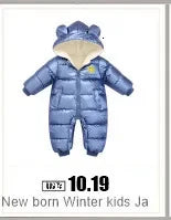 Neugeborene Winter Kinder Jacke wasserdichten Mantel sowie Samt Baby Mädchen Kleidung Schnee anzug Junge Stram pler Kleinkind Kapuze Mantel Overalls