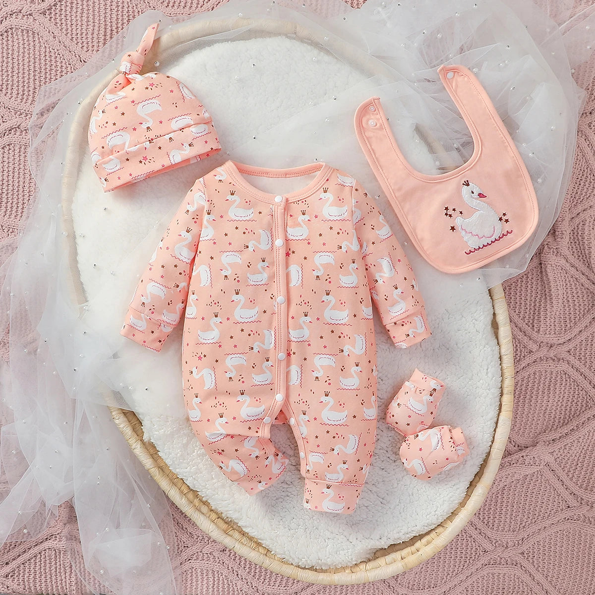 Baby Mädchen overall – Langarm Herbst-Strampler