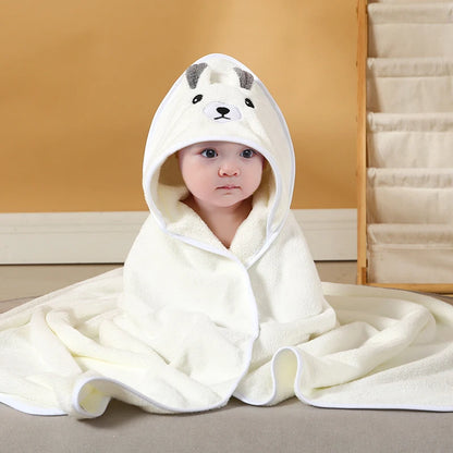 Nette Baby Badetuch Weichen, Saugfähigen Handtuch Neugeborenen Swaddle Wrap Baby Decken Cartoon Tier Baby Bad Handtuch Neugeborenen Mit Kapuze Handtuch