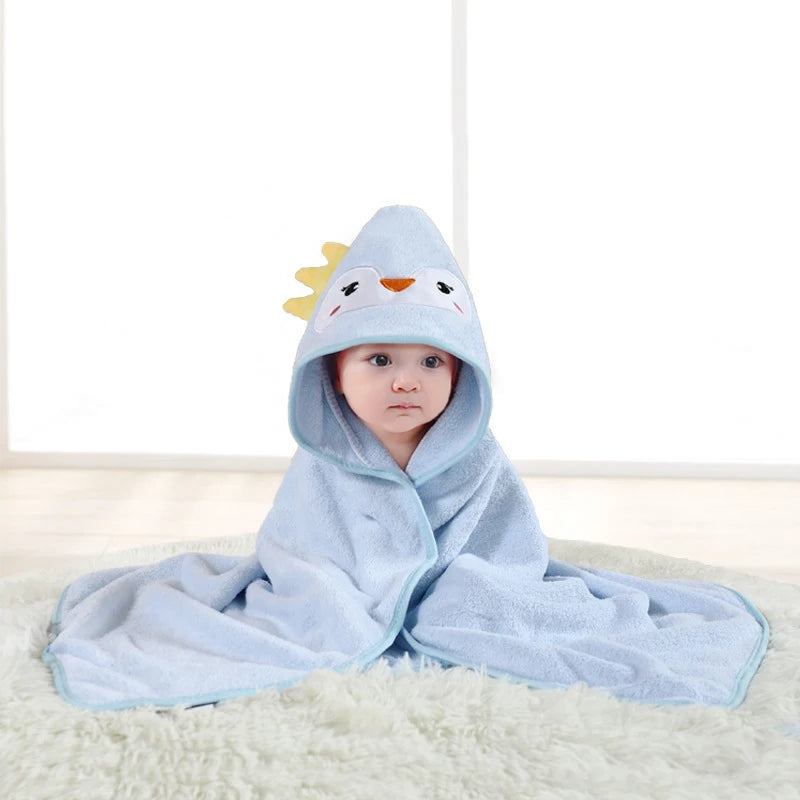 Nette Baby Badetuch Weichen, Saugfähigen Handtuch Neugeborenen Swaddle Wrap Baby Decken Cartoon Tier Baby Bad Handtuch Neugeborenen Mit Kapuze Handtuch