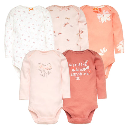 5-teiliges Baby Unisex Bodysuit-Set – 100% Baumwolle