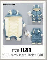 Neugeborene Winter Kinder Jacke wasserdichten Mantel sowie Samt Baby Mädchen Kleidung Schnee anzug Junge Stram pler Kleinkind Kapuze Mantel Overalls