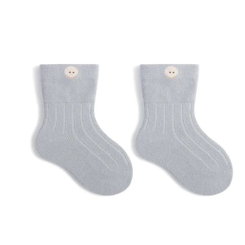 Neugeborene Babys ocken Herbst und Winter Weithals loser Mund Babys ocken niedliche Cartoon Baumwoll socken bequeme weiche Baumwoll socken