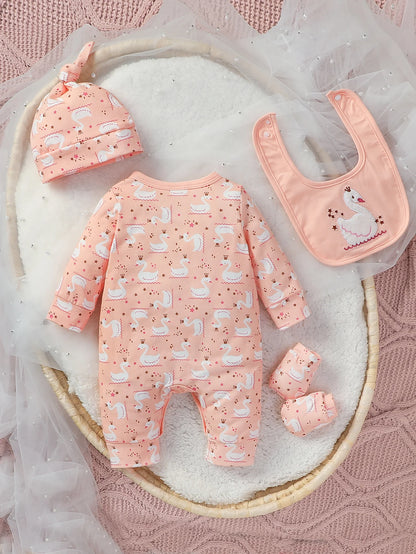 Baby Mädchen overall – Langarm Herbst-Strampler