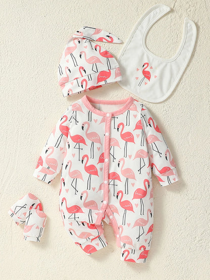 Baby Mädchen overall – Langarm Herbst-Strampler