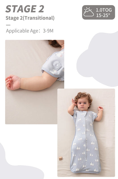 Neue Babys chlaf säcke angehoben Hand Anti-Schock Baumwolle bedruckte Schlafsäcke Wickel decke Neugeborene Baby artikel Baby wickel