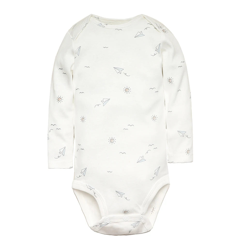 5-teiliges Baby Unisex Bodysuit-Set – 100% Baumwolle