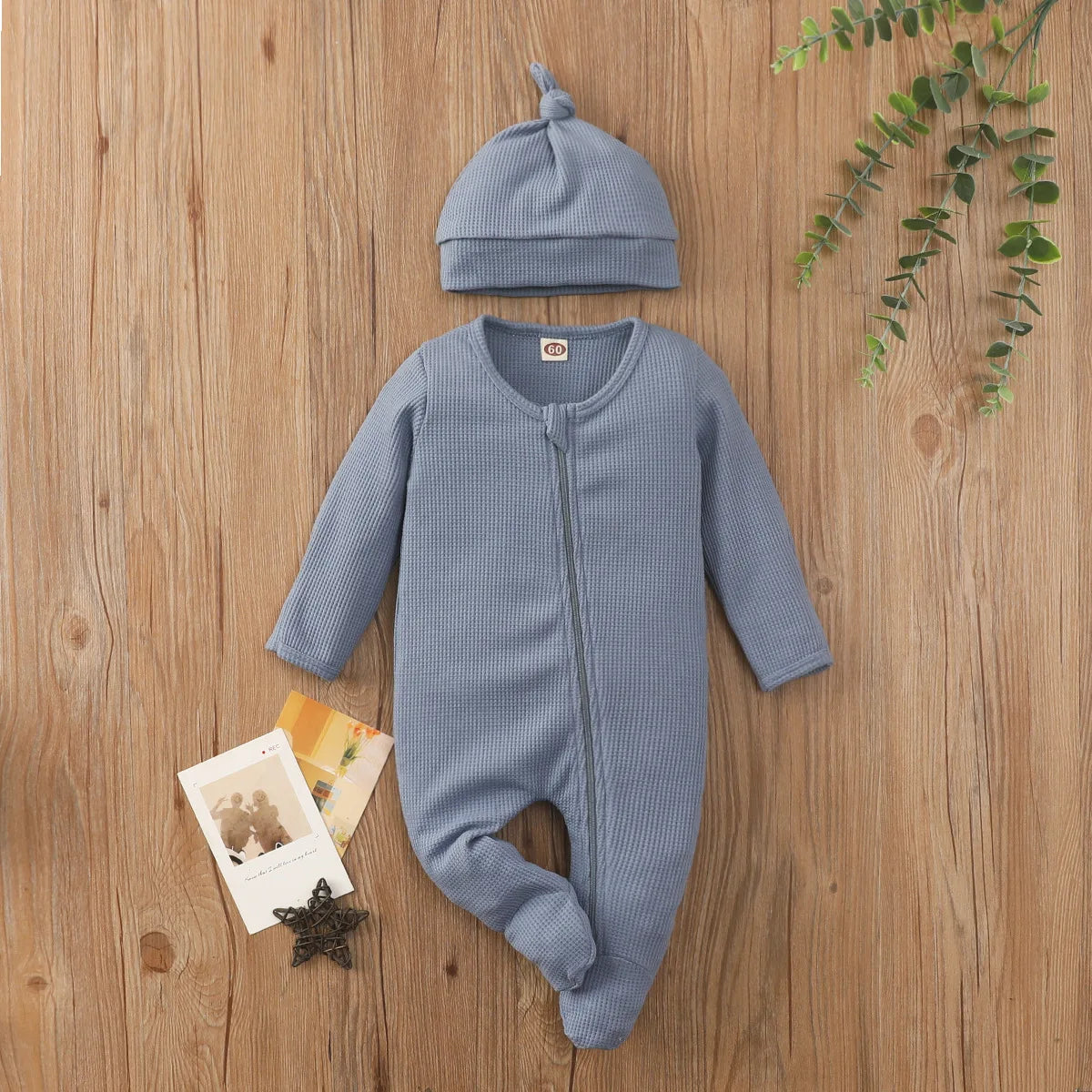 Jungen Mädchen Overall Kleidung Neugeborene Baby feste Farbe Langarm Reiß verschluss Bodysuit Säugling Babe Stram pler 3-6-9-18m für vier Jahreszeiten