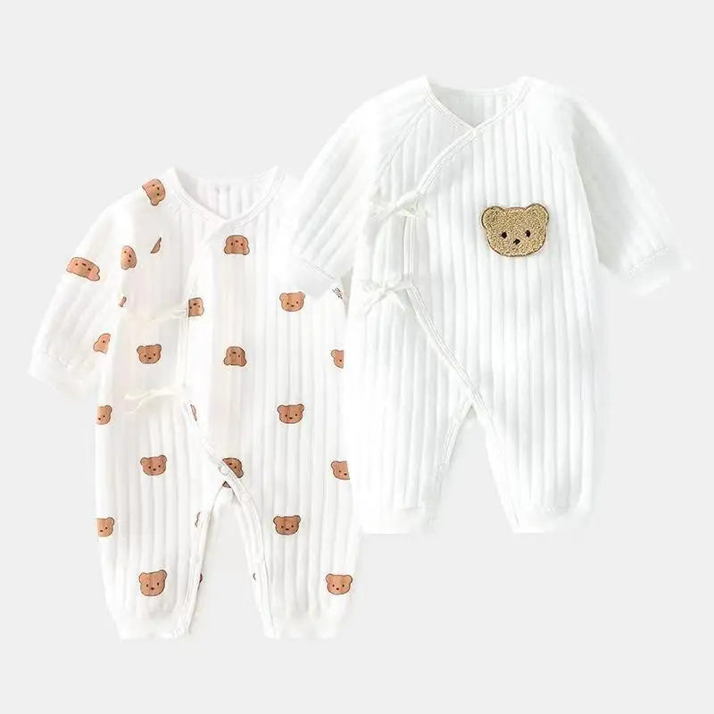 Langarm Baby lässig Overalls Baby Jungen Mädchen Kleinkind Stram pler Baumwolle Bebe Overall Kleidung Outfits weiche einteilige Pyjamas