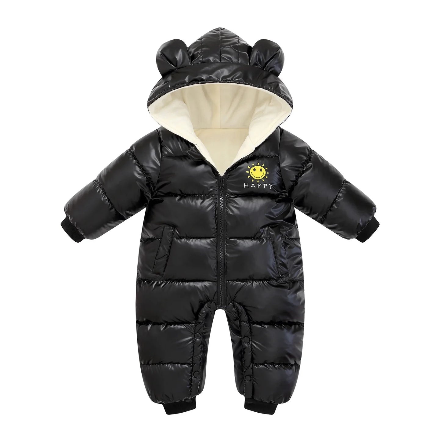 Neugeborene Winter Kinder Jacke wasserdichten Mantel sowie Samt Baby Mädchen Kleidung Schnee anzug Junge Stram pler Kleinkind Kapuze Mantel Overalls