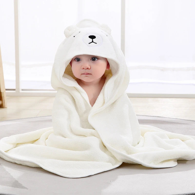 Nette Baby Badetuch Weichen, Saugfähigen Handtuch Neugeborenen Swaddle Wrap Baby Decken Cartoon Tier Baby Bad Handtuch Neugeborenen Mit Kapuze Handtuch