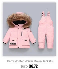 Neugeborene Winter Kinder Jacke wasserdichten Mantel sowie Samt Baby Mädchen Kleidung Schnee anzug Junge Stram pler Kleinkind Kapuze Mantel Overalls